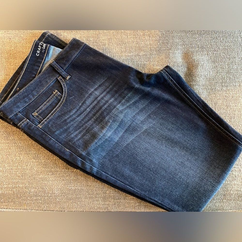 Crafted by Lee Bootcut Bi Stretch Denim Jeans Color Storm Size 16 Long NWT